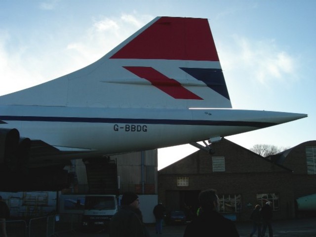 Rescued attachment Brooklands Concorde tail.jpg